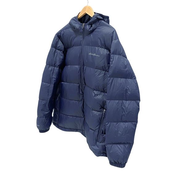 Eddie Bauer | Men’s Wide Channel Hooded Down Jacket EB650, Size XXL, Navy Blue - Picture 3 of 12